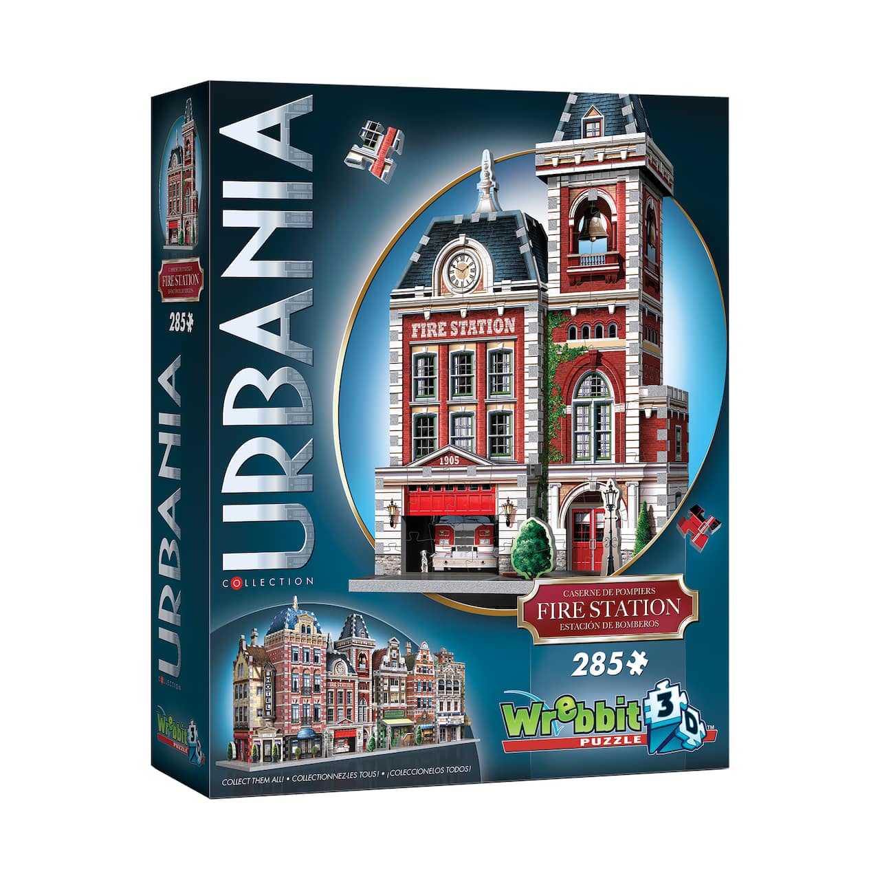 Wrebbit 3D Puzzle™ Urbania Collection Fire Station 285 Piece Puzzle